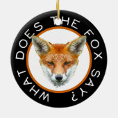 キツネは何を言いますか。 オーナメント (裏面)