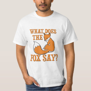 キツネは何を言いますか。 Tシャツ