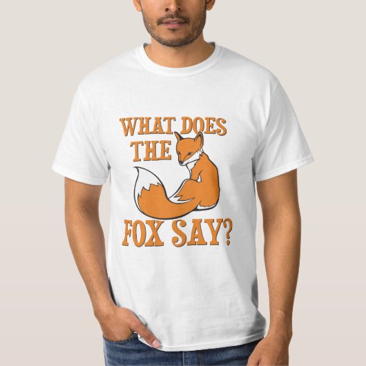 キツネは何を言いますか。 Tシャツ (正面)