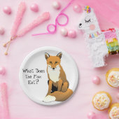 キツネは何を食べますか。 紙皿 (パーティー)