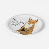 キツネは何を食べますか。 紙皿 (アングル)