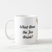 キツネは何を飲みますか。 熱い茶! マグ (左)