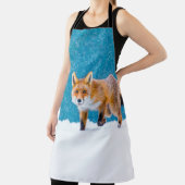 キツネは冬。赤狐、禿鷹、鼻水 エプロン (インサイチュ)