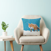キツネは冬。赤狐、禿鷹、鼻水 クッション (椅子)