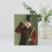 キツネは帽子をかぶった男» ポストカード (スタンド正面)