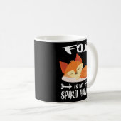 キツネは私の霊獣の贈り物おもしろいだ コーヒーマグカップ (正面右)