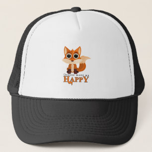 キツネは私を幸せにさせます キャップ