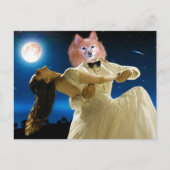 キツネは踊り ポストカード (正面)