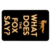 キツネは？プレミアムフレキシ冷蔵庫用マグネット マグネット (横)