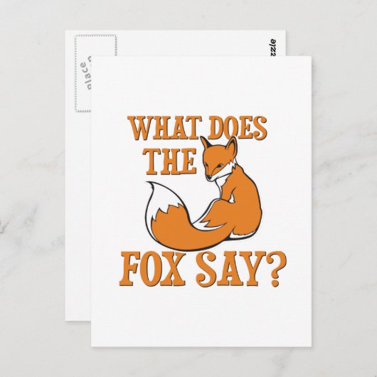 キツネは？ ポストカード (正面/裏面)