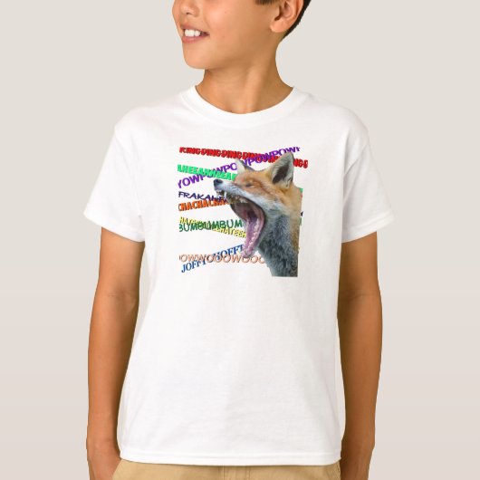 キツネは？ Tシャツ (正面)