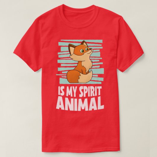 キツネはMy Spirit Animal Kids FoxTシャツ Tシャツ (デザイン正面)
