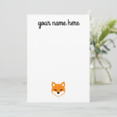 キツネひな形子供へ 招待状 (スタンド正面)