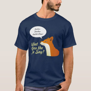 キツネをする何がおもしろTシャツを言って下さい Tシャツ