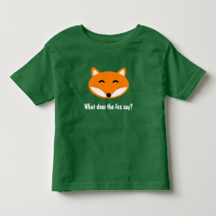 キツネをする何がかわいい動物の幼児のTシャツを言って下さい トドラーTシャツ