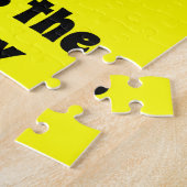 キツネをする何が衣類およびギフトを言って下さい ジグソーパズル (側面)