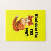 キツネをする何が衣類およびギフトを言って下さい ジグソーパズル (横)