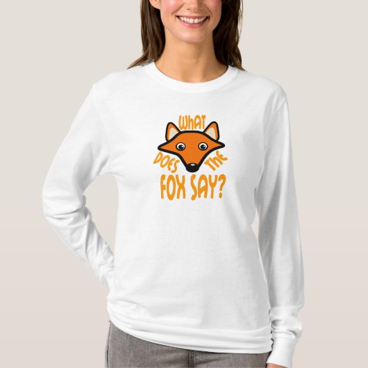 キツネをする何が言って下さい Tシャツ (正面)