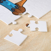 キツネをジョイスティックとゲーマーとして ジグソーパズル (側面)