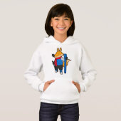 キツネをスキーとスキーヤー (正面フル)