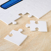 キツネをスキーとスキーヤー ジグソーパズル (側面)