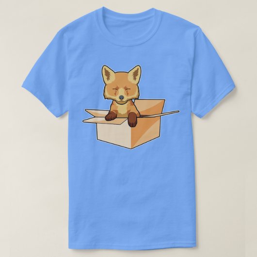 キツネをボックス内のベビーとして Tシャツ (デザイン正面)