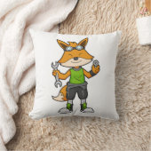 キツネを整備士としてレンチ&ナット付き クッション (ブランケット)