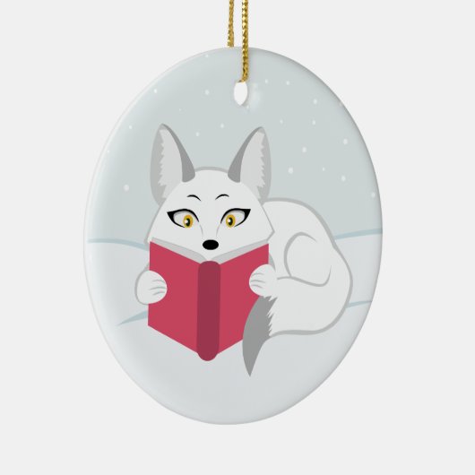 キツネを読むこと セラミックオーナメント (右)
