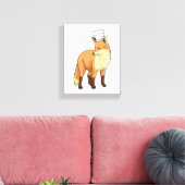 キツネを調理師としてChef hat キャンバスプリント (インサイチュ (リビング))