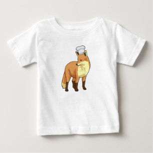 キツネを調理師としてChef hat ベビーTシャツ