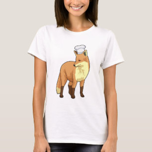 キツネを調理師としてChef hat Tシャツ