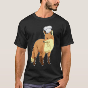 キツネを調理師としてChef hat Tシャツ