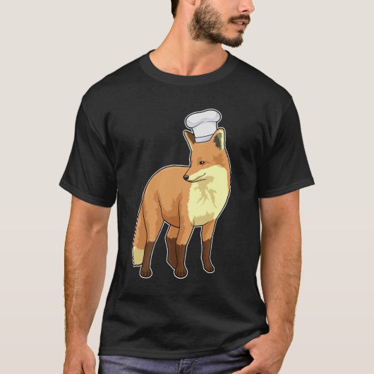 キツネを調理師としてChef hat Tシャツ (正面)