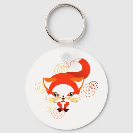 キツネを食らえ キーホルダー (正面)