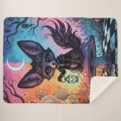 キツネを黄昏のレルムで分割 シェルパブランケット (正面(横))