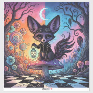 キツネを黄昏のレルムで分割 シール