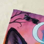 キツネを黄昏のレルムで分割 ビーチタオル (インサイチュ)