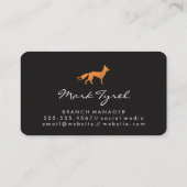 キツネアイコン 名刺 (裏面)