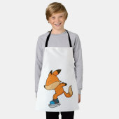 キツネアットアイススケートで滑るとアイススケート エプロン (着用した状態)