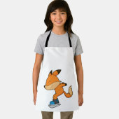 キツネアットアイススケートで滑るとアイススケート エプロン (インサイチュ)