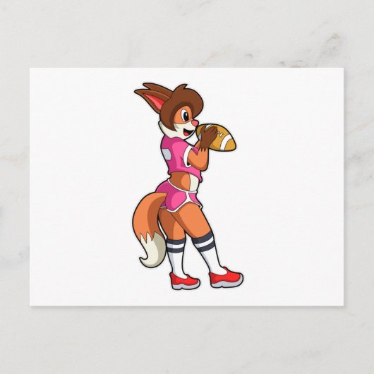 キツネアットサッカースポーツ ポストカード (正面)
