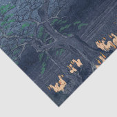 キツネアットナイトシヤルヴィンテージ浮世絵日本の画 薄葉紙 (詳細)