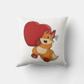 キツネアットラブハート クッション (裏面)