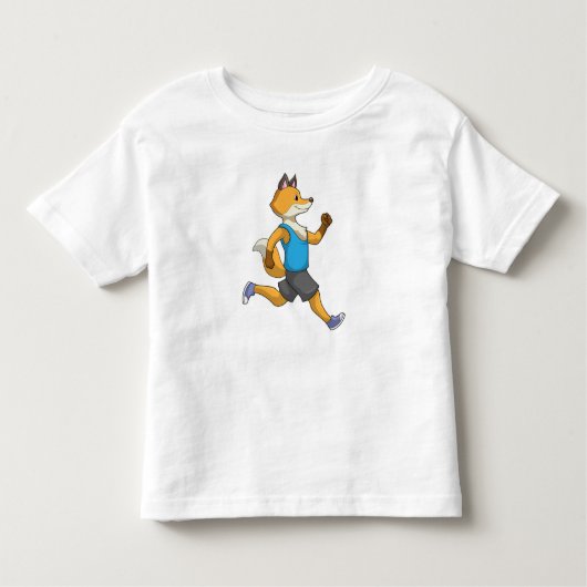 キツネアットランニングランナーズ トドラーTシャツ (正面)