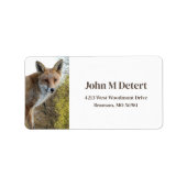 キツネアドレス ラベル (正面)