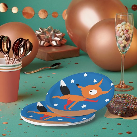 キツネアンドスターズ紙プレート ペーパープレート