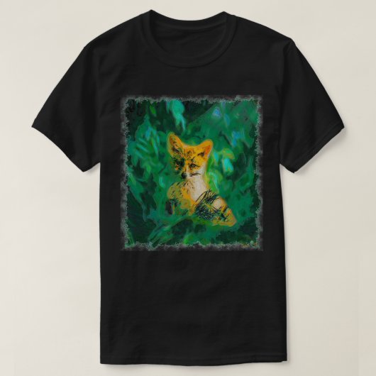 キツネア描ート Tシャツ (デザイン正面)