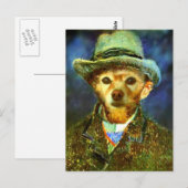 キツネイズバンゴッホ ポストカード (正面/裏面)