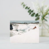 キツネインズインスノーバイニューウェルコンバーズワイエス シーズンポストカード (スタンド正面)