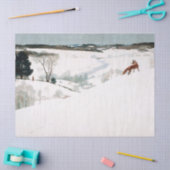 キツネインズインスノーバイニューウェルコンバーズワイエス 薄葉紙 (クラフト)